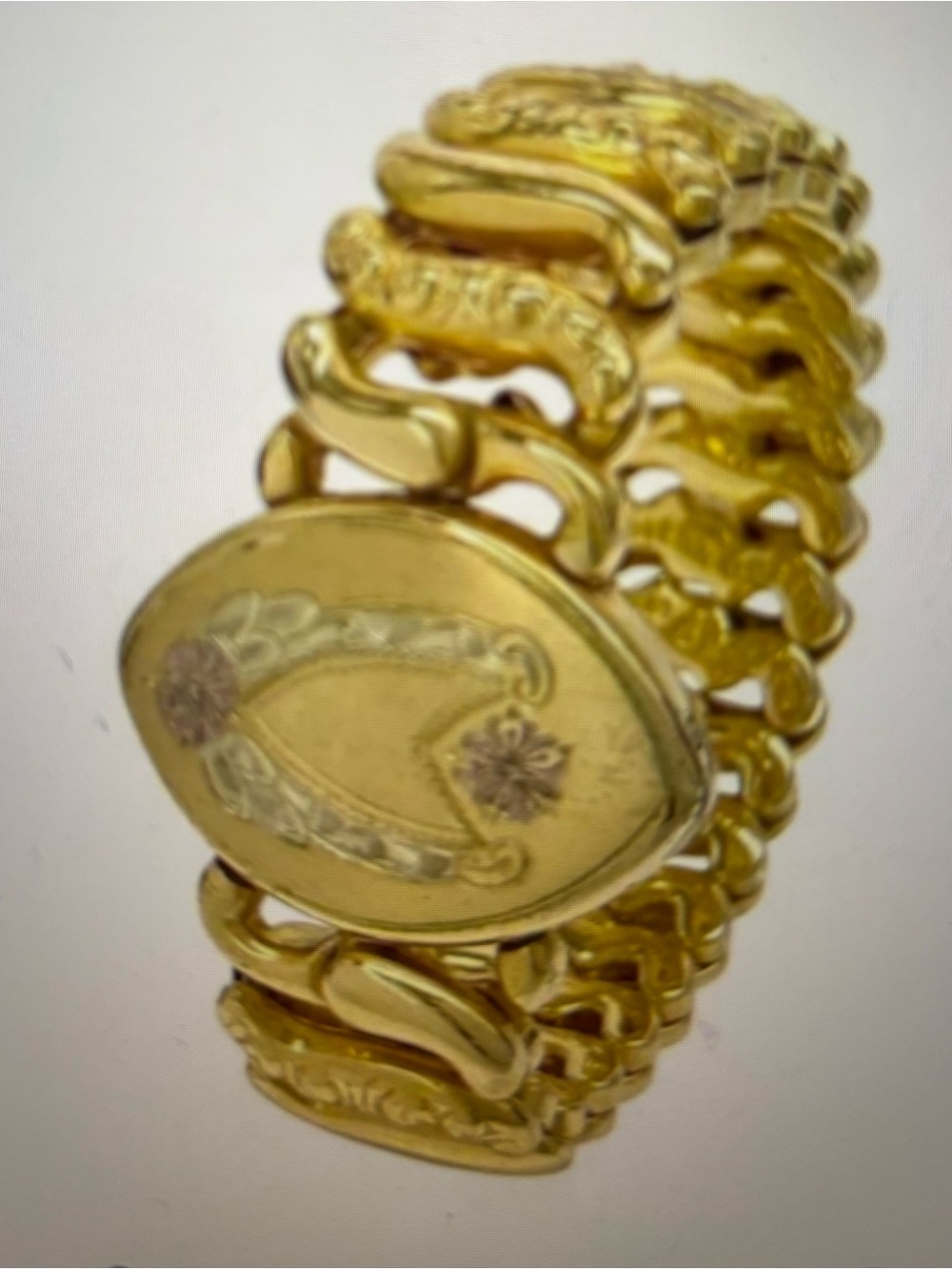 Vintage Keeler & Pittman sweetheart expandable bracelet wonderful condition!